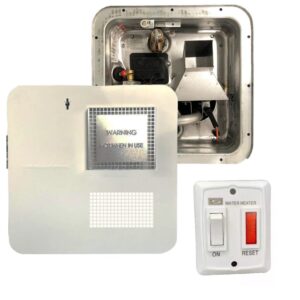 Suburban SW6DRA 12V Ignition Gas Only Hot Water System with White Door