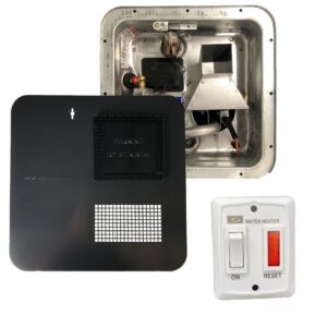Suburban SW6DRA 12V Ignition Gas Only Hot Water System with Black Door