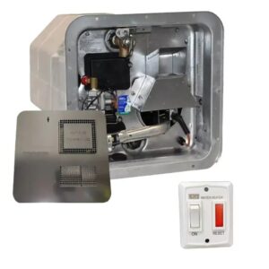 Suburban SW6DERA 12V/240V/LPG Hot Water System with Black Door