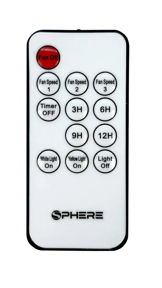 Sphere Viento 500-00122 Black Fan & Light with Remote - Image 2