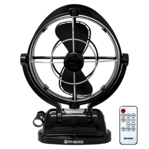 Sphere Viento 500-00122 Black Fan & Light with Remote