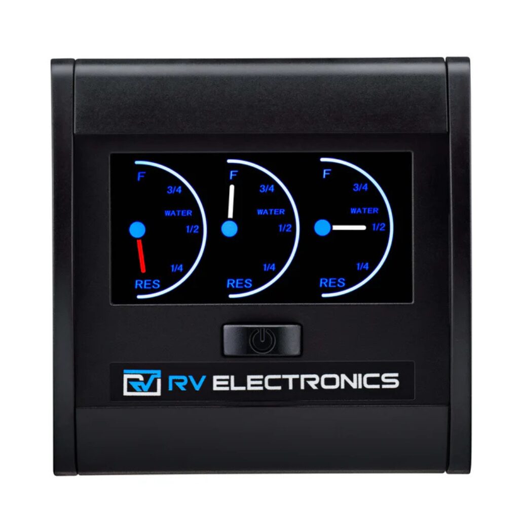 RV Electronics Black LCD Triple Water Gauge