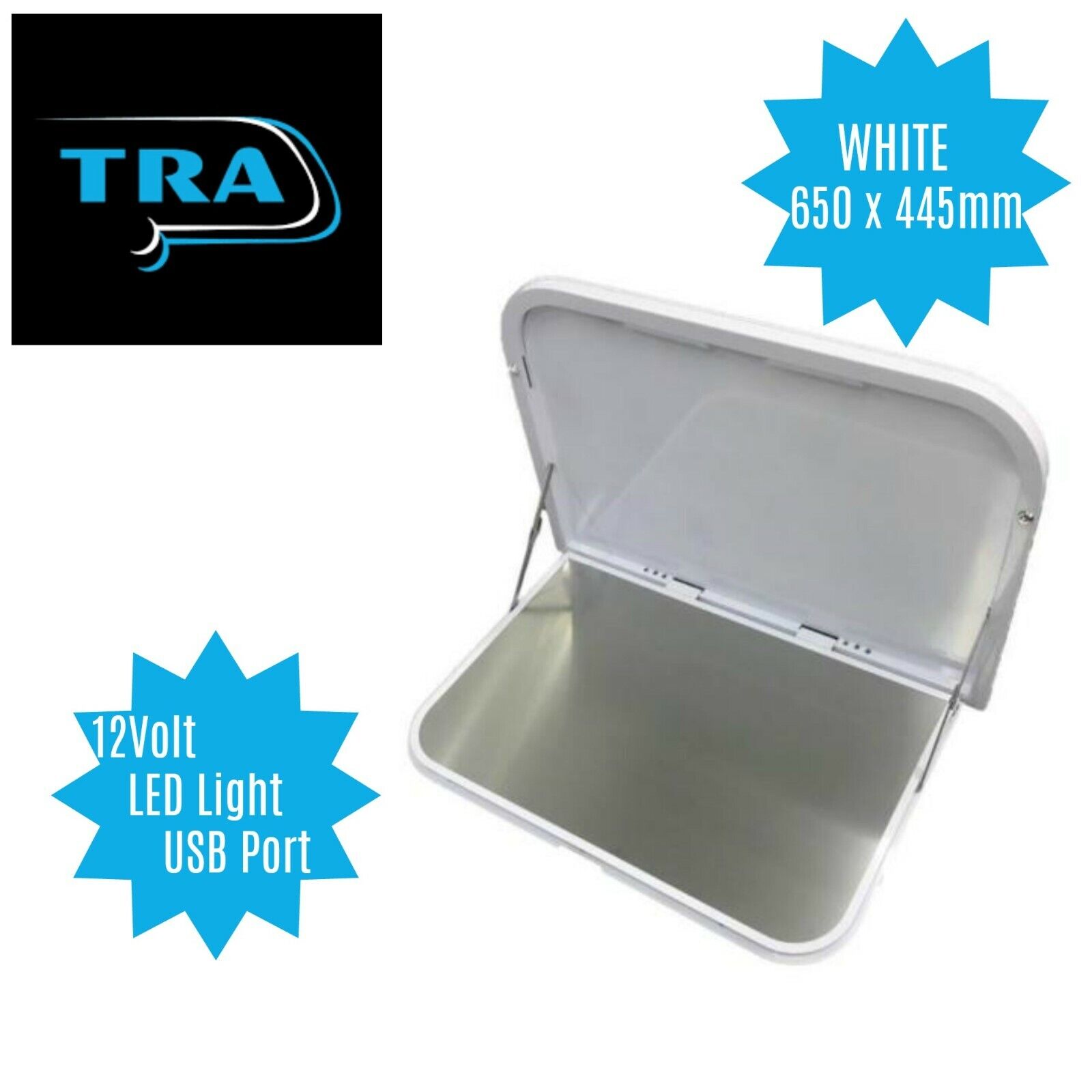 Transeng TRA-PT650B 650mm Black Picnic Table with LED & USB - Image 6