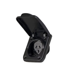 Transco 10A 240V Black Power Outlet Socket Old Style