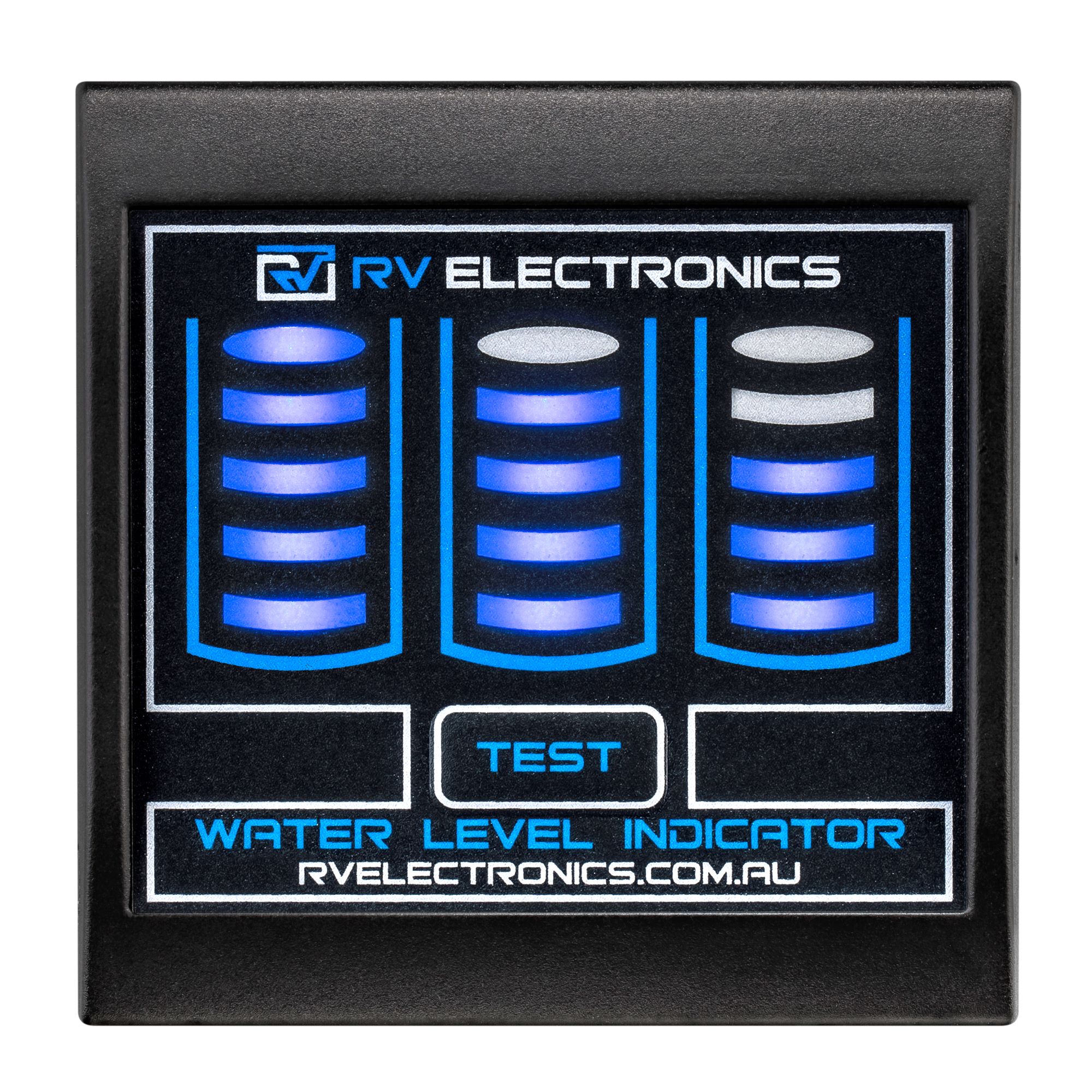 RV Electronics Black RV LED Triple Water Gauge