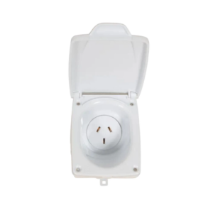 Transco 10A 240V White Power Outlet Socket Old Style