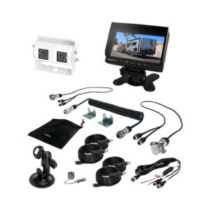 Safety Dave 5.8" Dash/Windscreen Monitor White Dual Camera Kit