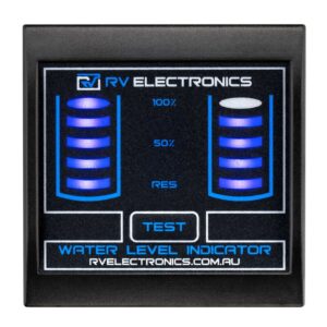 RV Electronics Black RV LED Double Water Gauge