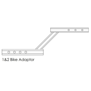 Gripsport GSR295 Tilting Tow Bar Adapter for 1-2 Bike Van Racks