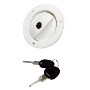 Coast RV White Lockable Water Filler & Cap