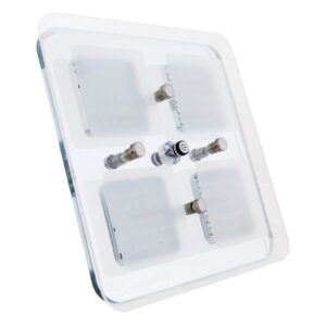Camec 040310 LED Square Crystal Ceiling Light with Touch Button