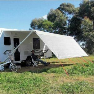 Coast Grey 17' Front Sunscreen To Suit Rollout Awning