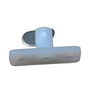 Supex White Single Vertical T-Toggle with Metal Flipper
