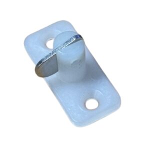 Supex White Single Horizontal T-Toggle with Metal Flipper