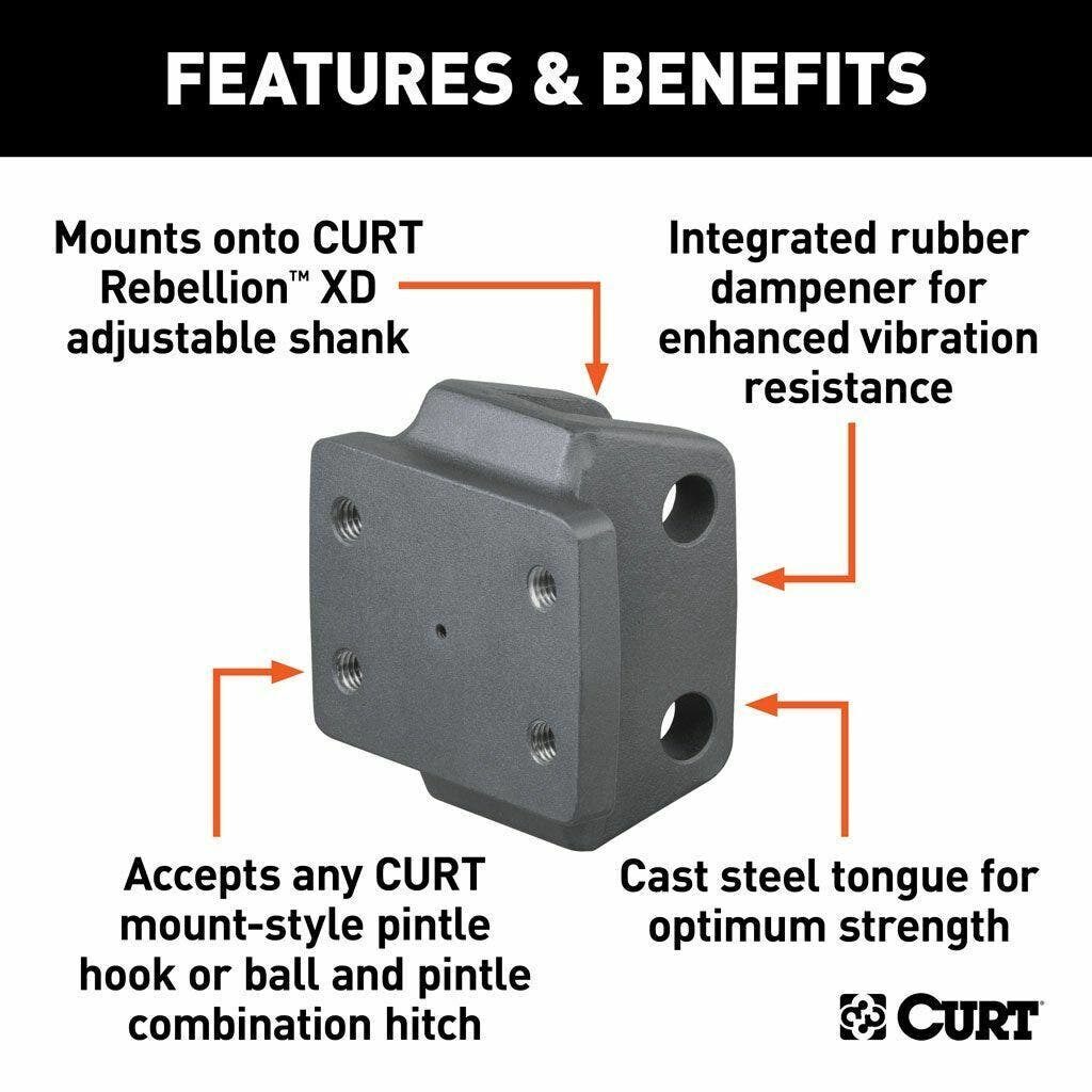 CURT 45950 Rebellion XD Pintle Mount Attachment - Image 5
