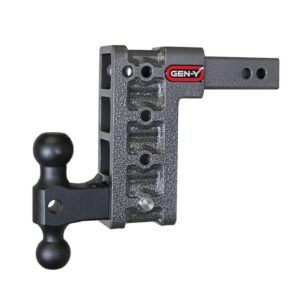 Gen-Y Hitch GHM-314-A57 MEGA-DUTY SERIES, 2” Shank, 7.5” Drop, 4,500 KG Hitch & Versa-Ball (50 MM & 70MM)
